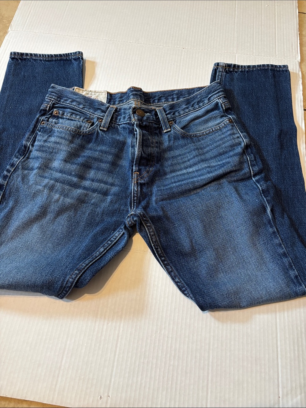 Hollister Slim Straight Dark Blue Wash Jeans